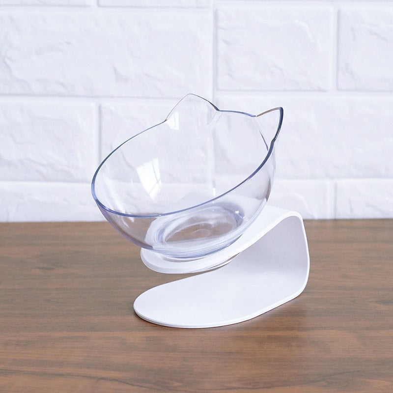 Cat Double Bowl Cat Food Bowl Cervical Vertebra