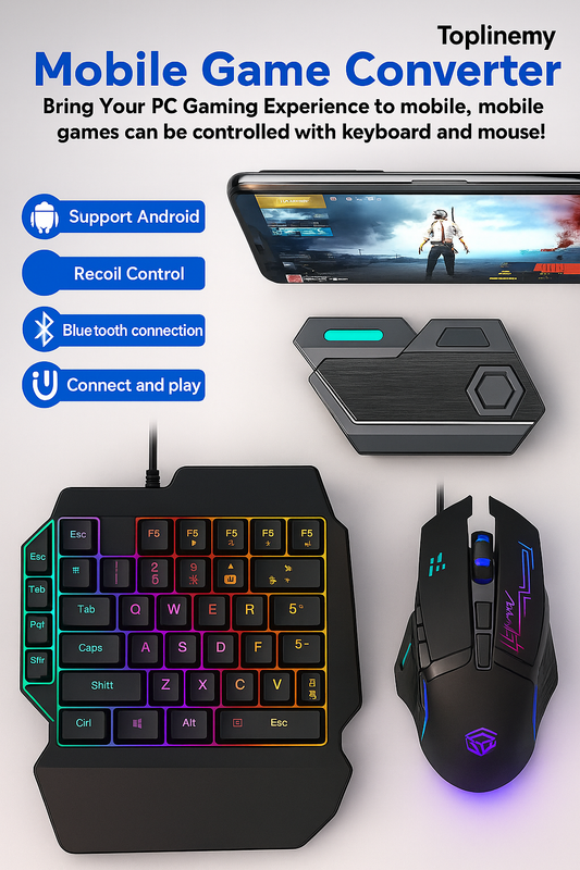 AMC TECH 5 In 1 Mobile Gaming combo