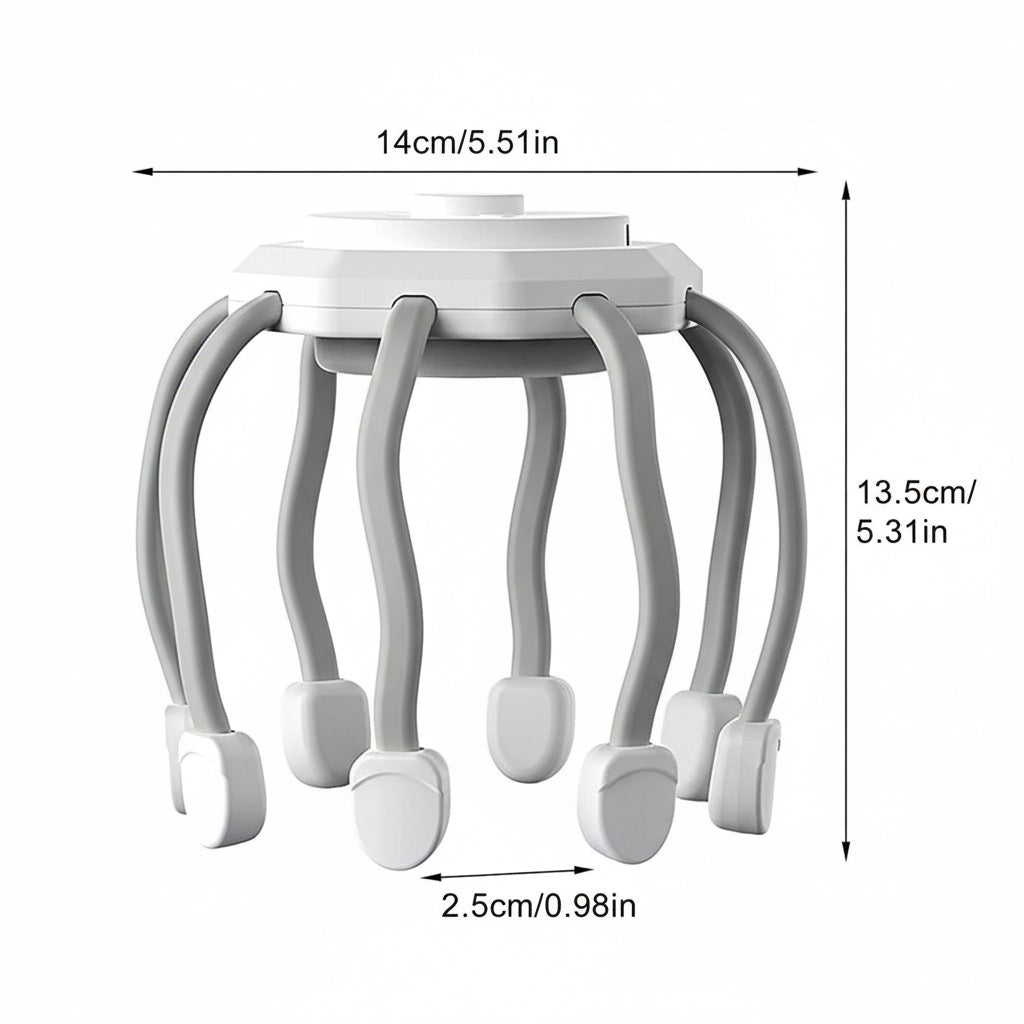 Electric Scalp Massager Head Scratcher Octopus Claws